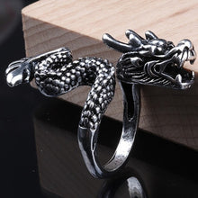 Load image into Gallery viewer, Cool Rings Gothic Deep Sea Squid Octopus Ring Vintage Wolf/Deer/Leaf/Superman/Dargon/Snake Rings Halloween Anillo Hombre Bijoux