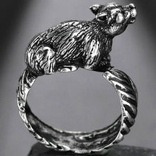 Load image into Gallery viewer, Cool Rings Gothic Deep Sea Squid Octopus Ring Vintage Wolf/Deer/Leaf/Superman/Dargon/Snake Rings Halloween Anillo Hombre Bijoux