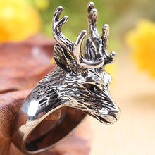 Load image into Gallery viewer, Cool Rings Gothic Deep Sea Squid Octopus Ring Vintage Wolf/Deer/Leaf/Superman/Dargon/Snake Rings Halloween Anillo Hombre Bijoux