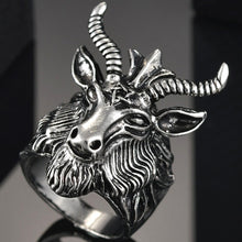Load image into Gallery viewer, Cool Rings Gothic Deep Sea Squid Octopus Ring Vintage Wolf/Deer/Leaf/Superman/Dargon/Snake Rings Halloween Anillo Hombre Bijoux
