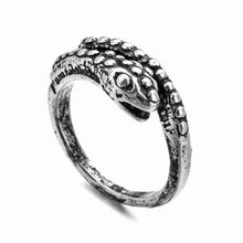 Load image into Gallery viewer, Retro Punk Snake Ring for Men Women Exaggerated Antique Siver Color Opening Adjustable Rings Anillo Hombre Bijoux