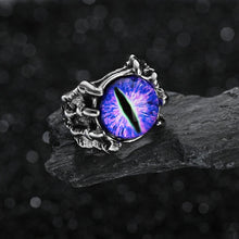 Load image into Gallery viewer, Retro Punk Exaggerated Spirit Snake Ring Fashion Personality Stereoscopic Opening Adjustable Joint Finger Rings