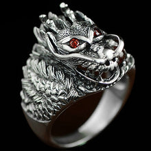 Load image into Gallery viewer, Cool Rings Gothic Deep Sea Squid Octopus Ring Vintage Wolf/Deer/Leaf/Superman/Dargon/Snake Rings Halloween Anillo Hombre Bijoux
