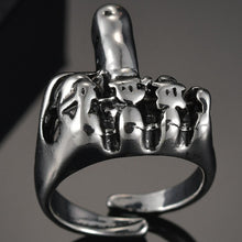 Load image into Gallery viewer, Cool Rings Gothic Deep Sea Squid Octopus Ring Vintage Wolf/Deer/Leaf/Superman/Dargon/Snake Rings Halloween Anillo Hombre Bijoux
