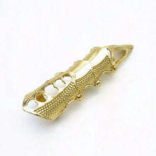 Load image into Gallery viewer, Gothic Punk Rock Metal Joint Armor Ring For Men Women Exaggerated Long Knuckle Full Finger Claw Ring
