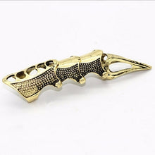 Load image into Gallery viewer, Gothic Punk Rock Metal Joint Armor Ring For Men Women Exaggerated Long Knuckle Full Finger Claw Ring
