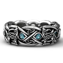 Load image into Gallery viewer, Huitan Viking Nordic Mythology Giant Wolf Men Ring Defense Totem Wolf Fashion Hip Hop Rock Unisex Finger Ring Punk Gift
