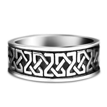 Load image into Gallery viewer, Huitan Viking Nordic Mythology Giant Wolf Men Ring Defense Totem Wolf Fashion Hip Hop Rock Unisex Finger Ring Punk Gift

