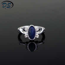 Load image into Gallery viewer, 1 pc The Vampire Diaries Rings Elena Gilbert Daylight Rings Vintage Crystal Ring With Blue Lapis Fashion Movies Jewelry Cosplay
