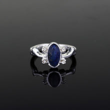 Load image into Gallery viewer, 1 pc The Vampire Diaries Rings Elena Gilbert Daylight Rings Vintage Crystal Ring With Blue Lapis Fashion Movies Jewelry Cosplay
