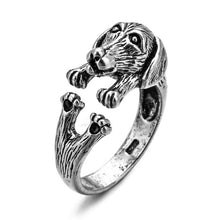 Load image into Gallery viewer, Retro Punk Snake Ring for Men Women Exaggerated Antique Siver Color Opening Adjustable Rings Anillo Hombre Bijoux
