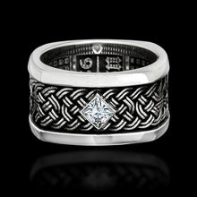 Load image into Gallery viewer, Huitan Viking Nordic Mythology Giant Wolf Men Ring Defense Totem Wolf Fashion Hip Hop Rock Unisex Finger Ring Punk Gift

