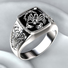Load image into Gallery viewer, Huitan Viking Nordic Mythology Giant Wolf Men Ring Defense Totem Wolf Fashion Hip Hop Rock Unisex Finger Ring Punk Gift

