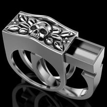 Load image into Gallery viewer, Huitan Viking Nordic Mythology Giant Wolf Men Ring Defense Totem Wolf Fashion Hip Hop Rock Unisex Finger Ring Punk Gift
