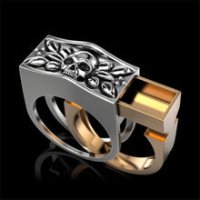 Load image into Gallery viewer, Huitan Viking Nordic Mythology Giant Wolf Men Ring Defense Totem Wolf Fashion Hip Hop Rock Unisex Finger Ring Punk Gift
