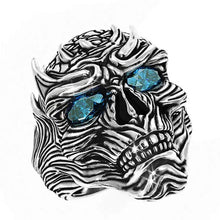 Load image into Gallery viewer, Huitan Viking Nordic Mythology Giant Wolf Men Ring Defense Totem Wolf Fashion Hip Hop Rock Unisex Finger Ring Punk Gift
