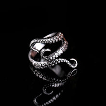 Load image into Gallery viewer, Retro Punk Exaggerated Spirit Snake Ring Fashion Personality Stereoscopic Opening Adjustable Joint Finger Rings
