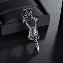 Load image into Gallery viewer, Retro Punk Exaggerated Spirit Snake Ring Fashion Personality Stereoscopic Opening Adjustable Joint Finger Rings
