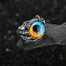 Load image into Gallery viewer, Retro Punk Exaggerated Spirit Snake Ring Fashion Personality Stereoscopic Opening Adjustable Joint Finger Rings

